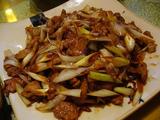 北京風、羊肉と葱の強火炒め