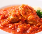 ◆「鶏モモ肉の柔らかトマト煮込み」
